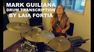MARK GUILIANA Drum transcription by LAIA FORTIÀ - You Can&#39;t Go Back Now MEHLIANA