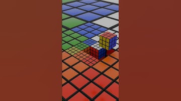 Rubiks Cube Zoom | Satisfying Animation