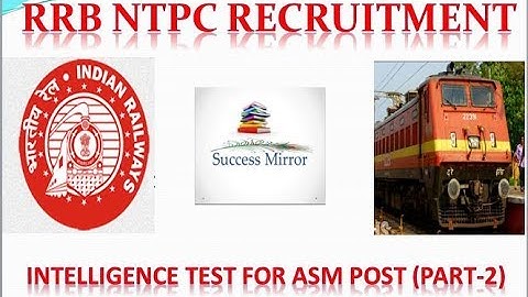 RRB NTPC INTELLEGENCE TEST FOR ASM(PART-2) |Success Mirror