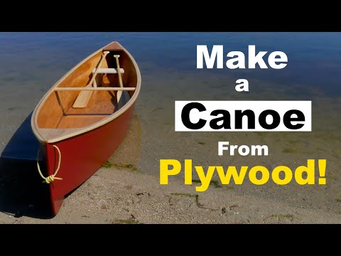Can You Make a Canoe from Plywood? DIY Quick Canoe. Plywood Cheap Canoe Build