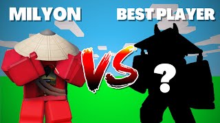 Milyon Vs Best Player In Roblox Bedwars..