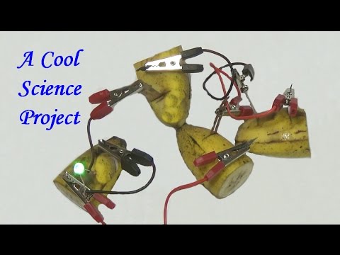 How To Produce Electricity Using Banana - Cool Science Project