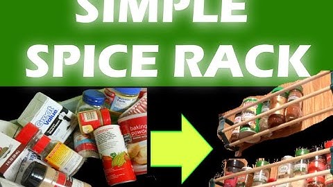 Easy and simple spice rack using dowels, tape, and 3D prints
