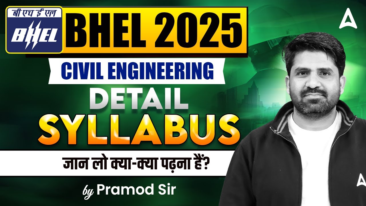 BHEL Syllabus 2025 | BHEL Civil Engineering Detail Syllabus 2025