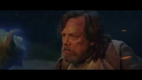 Star Wars: Episode VIII - The Last Jedi (2017) - Yoda visits Luke on Ahch-To