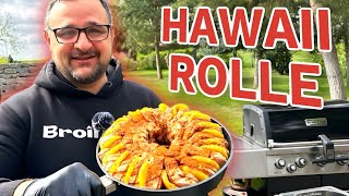 Hawaiirolle vom Grill --- Klaus grillt