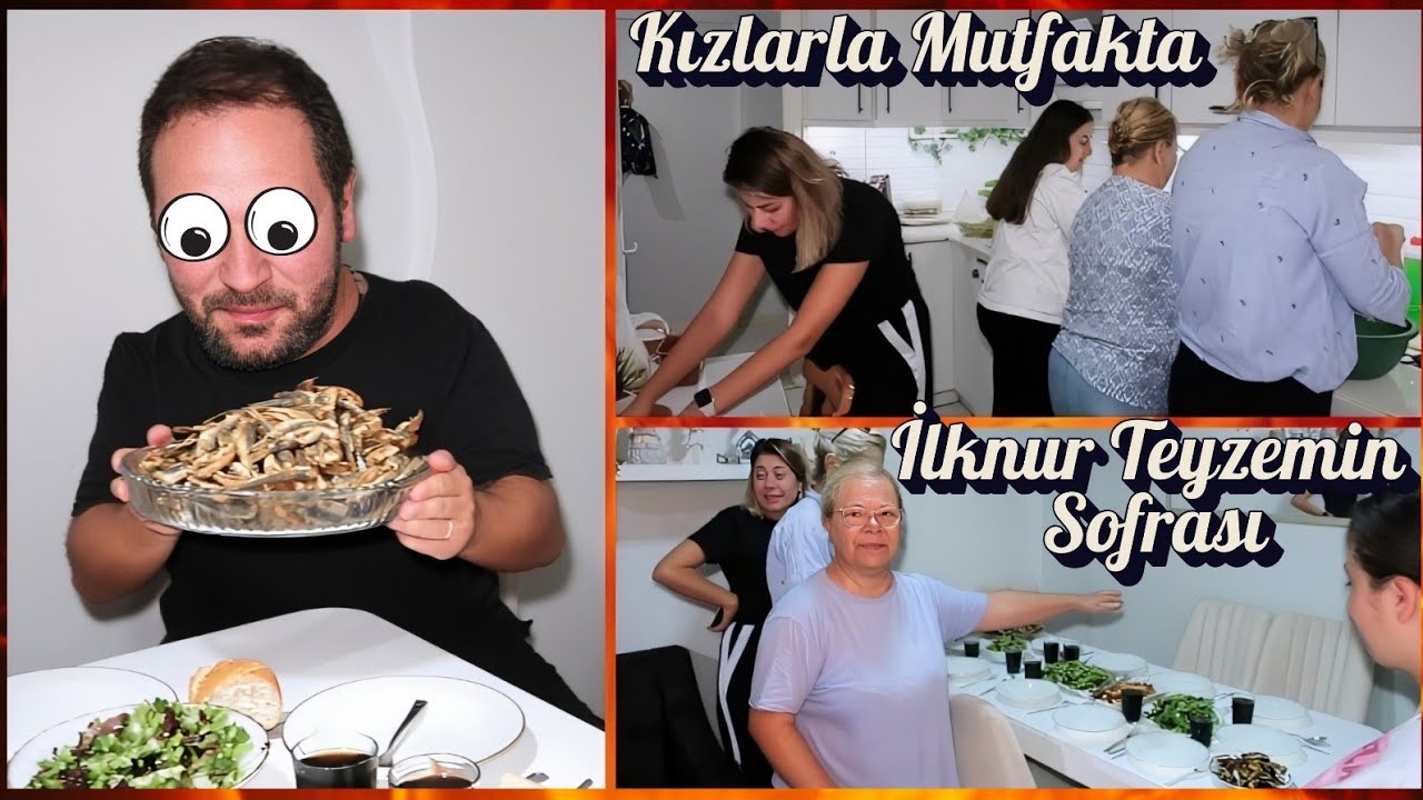 Tuğbalarla Mutfakta😍 İlknur Teyzemin Sofrası✅️ Burak'ın Gözü Döndü😱 Alışveriş 