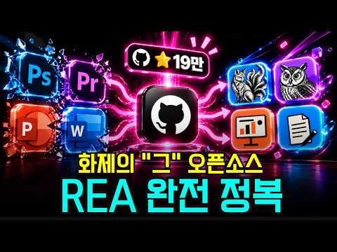 포토샵·프리미어까지 똑같이 복제해버린다고? 난리 난 AI 오픈소스 'REA' 완전 정복