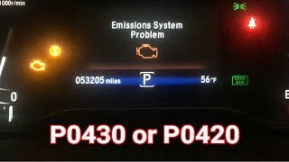 2016 Honda Pilot P0430 Service Emission System  Fuel Injector Replacement  Part 2