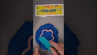 #relaxing Kinetic Sand #cookies cutters #sand noises #sound #asmr #shorts #satisfying #short #10