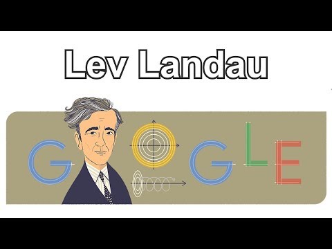 Lev Landau - Лев Ландау - เลฟ ลันเดา - Λεβ Λαντάου - לב לנדאו - レフ・ランダウ (Google Doodle)