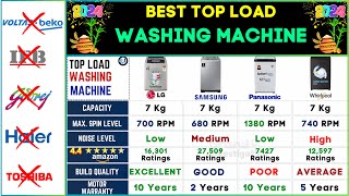 Best Top Load Washing Machine 2024⚡LG vs Samsung vs Panasonic vs Whirlpool Top Load Washing Machine