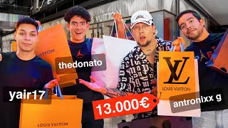 GASTANDO 13.000€ EN ROPA Y ZAPATILLAS DE LUJO!! W/Thedonato, Yair17, Antronixx