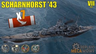 Scharnhorst &#39;43 7 Kills &amp; 109k Damage | World of Warships Gameplay