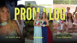 BEST DANCE EVER🪩💘- Prom Morning Vlog/Girls Brunch/Party Bus- Lily Phillips