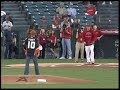 Corey Perry first pitch at Angels Game