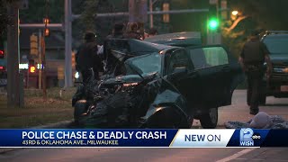 Police chase ends in deadly crash in Milwaukee