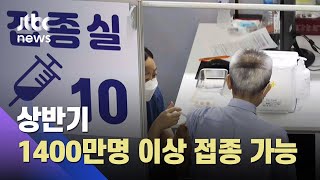 신규 확진 500명 밑돌 듯…상반기 1400만명 접종 기대 / JTBC 아침&