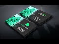 Simple Paint Splash Business Card | Photoshop Tutorial