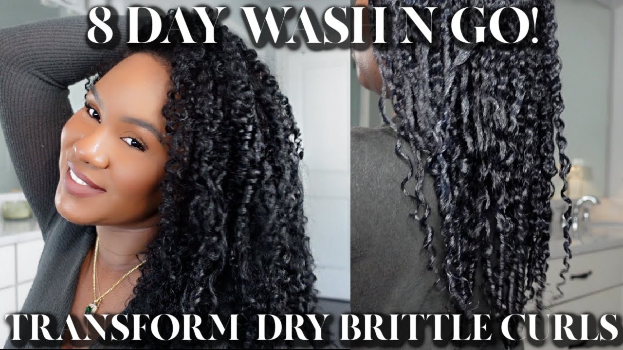 WINTER WASH N GO ROUTINE 2024  8 DAY WASH N GO TRANSFORM DRY BRITTLE CURLS