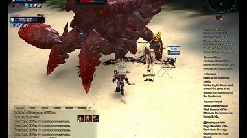 Tera online killing a crab Naga Clawride BAM Slayer  Warrior Lancer  50 50 51