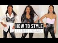 HOW TO STYLE LEATHER LEGGINGS LOOKBOOK | CLUBBING, NIGHT OUT & PARTY OUTFIT IDEAS ♡ @Tashika Bailey