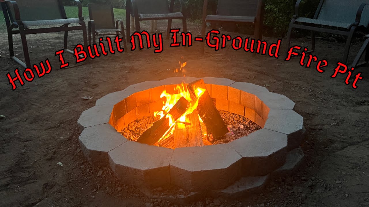Outdoor In-Ground Fire Pit Build!