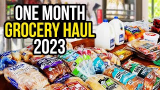 ONE MONTH GROCERY SHOPPING | FAMILY OF SIX | EXTREME BUDGET GROCERIES