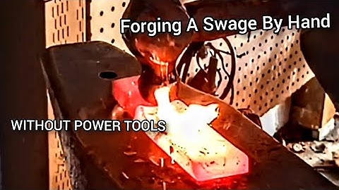 Forging A Mini Swage Block By Hand - Without Power Tools Or A Power Hammer 🔨 🔥