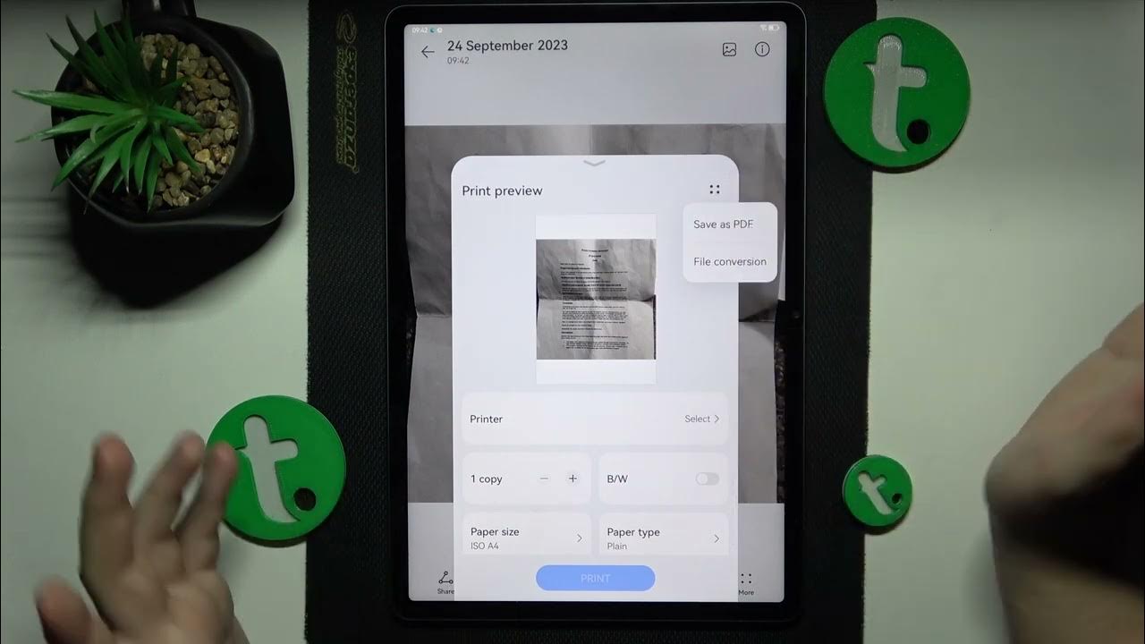 How to scan document in huawei matepad 11 5 convert scan to pdf youtube