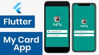 My Card App || Flutter UI design || Flutter Tutorials #6 Part 3