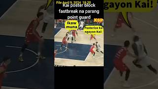 Kai Sotto poster block sabay fastbreak na parang point guard