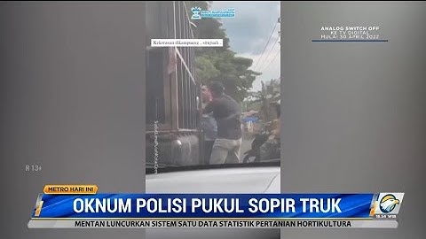 Viral, Oknum Polisi Pukul Sopir Truk Kebersihan