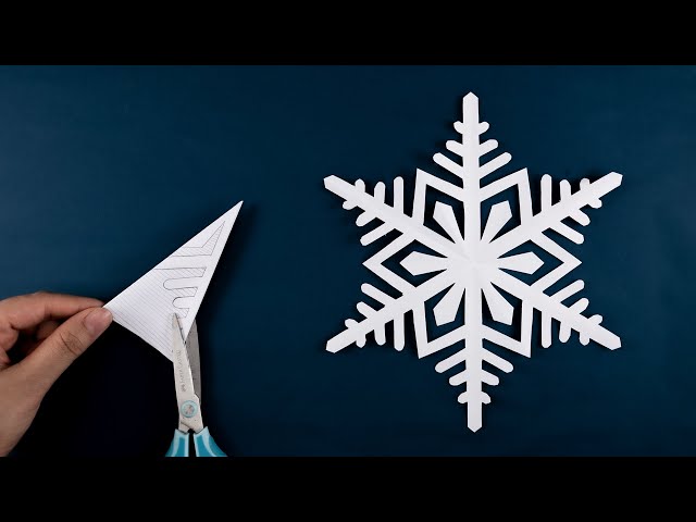 How to make Snowflakes out of paper - Paper Snowflake #44