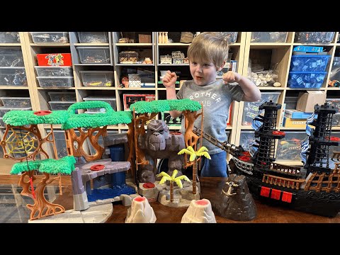 Play-time Show & Tell: Imaginext Pirate Ship and Gorilla Mountain