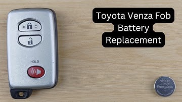 How To Replace or Change Toyota Venza Remote Key Fob Battery 2009 - 2016