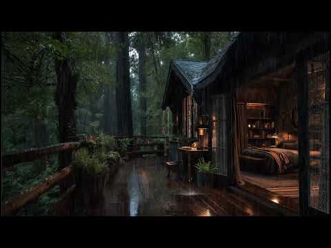Best Rain At The Forest Cabin Sleep Deeply With Rain Sounds