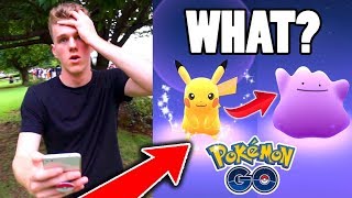 IT TURNED INTO DITTO?!? ($100 Pokemon Go Challenge)