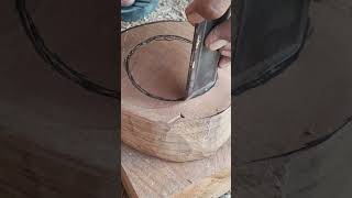 Tutorial Bikin Asbak Bahan Dari Kayu Jati.