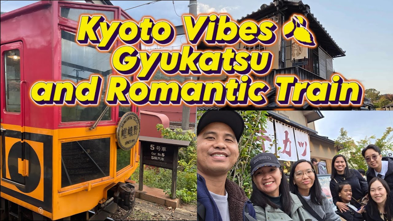 Japan Vlog Part 3 | Kyoto Day 2 🌸 Arashiyama Bamboo Forest, Gyukatsu & Sagano Romantic Train 🚆🍂