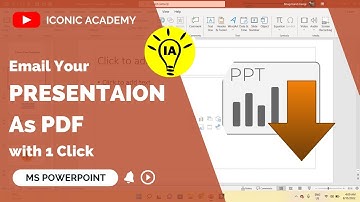 No Wait Email Your Presentation Slides as PDF Just in 1 Minute || ICONIC ACADEMY