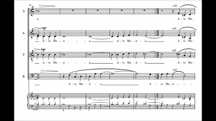 Ave Maria: in memoriam for SATB choir - Stephen Ca...