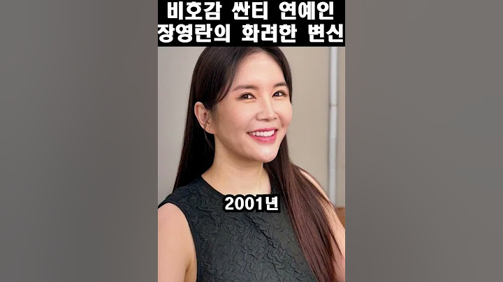 비호감 싼티 연예인에서 가장 사랑받는 크레이이터로, 방송인 장영란의 변신