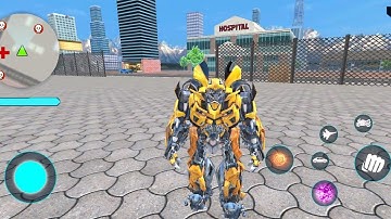 Jet Robot Car Transformation: Robot Car Games | Android robot game gameplay