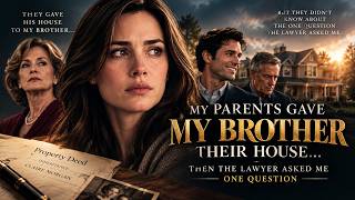 Details My Parents Gave My Brother Their House — Then the Lawyer Asked Me One Question | Family Drama Guide