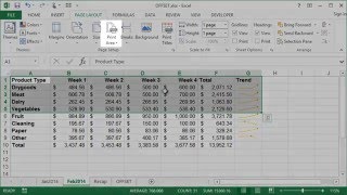 Microsoft Excel - Setting Print Area