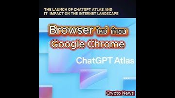 "ChatGPT Atlas" Web Browser ใหม่ปฏิวัติวงการ Browserจาก ChatGPTผู้มาท้าชนเจ้าตลาดอย่างGoogle Chrome