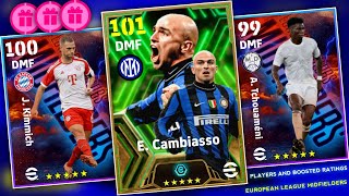 Upcoming Monday European League Midfielders  In eFootball 2024 Mobile || Players Boosted Ratings ?