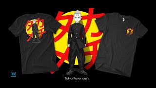 Tutorial Design Kaos Tokyo Revengers | Adobe Photoshop