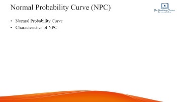 Normal Probability Curve - Assessment of Learning